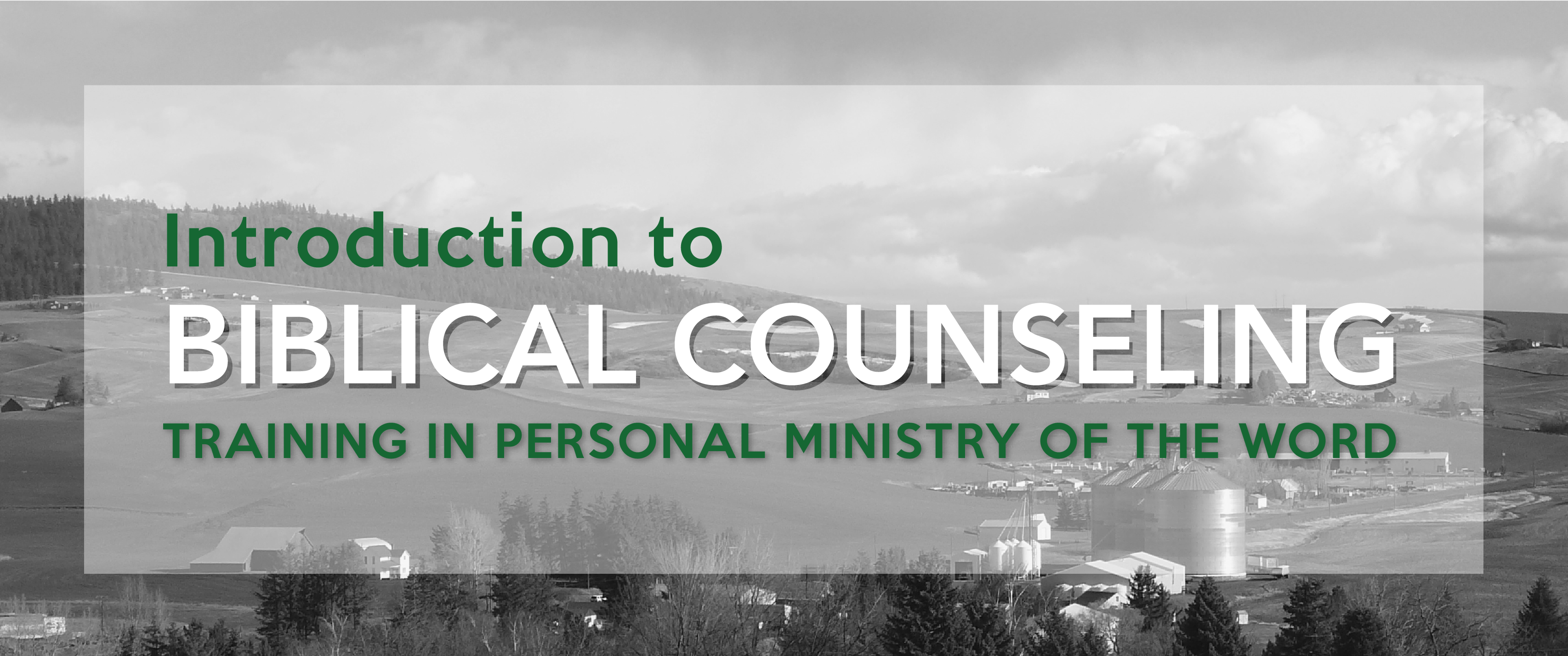 Introduction to biblical counseling christ church events 2016